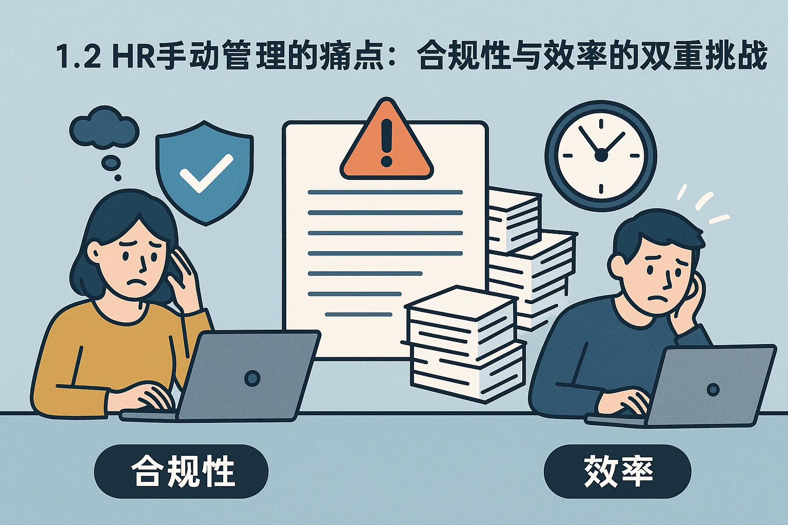 1.2 HR手动管理的痛点：合规性与效率的双重挑战
