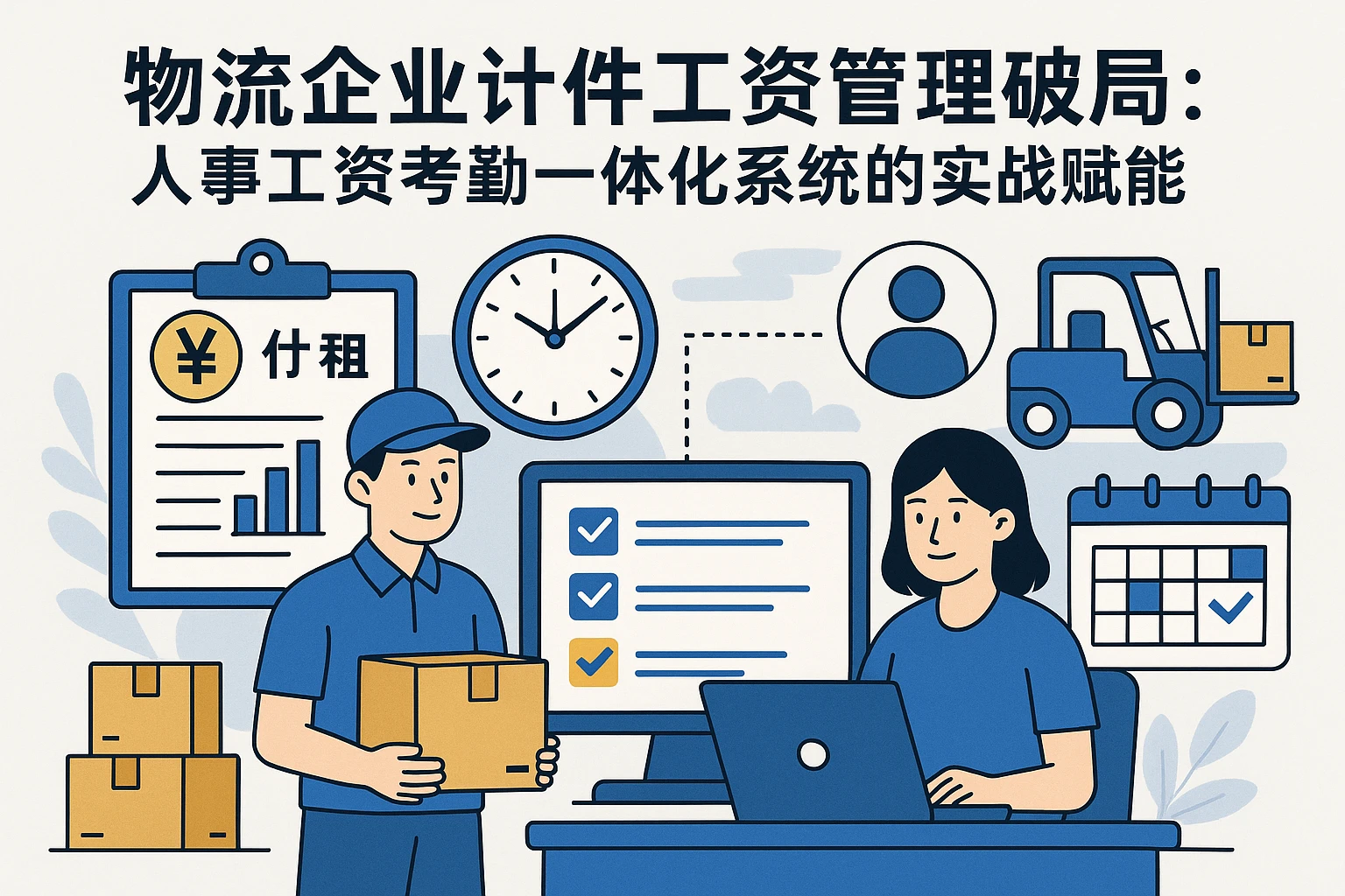 物流企业计件工资管理破局：人事工资考勤一体化系统的实战赋能