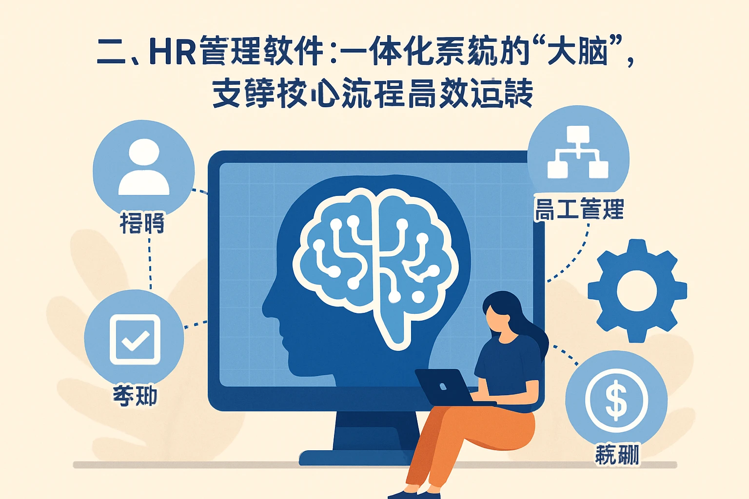 二、HR管理软件：一体化系统的“大脑”，支撑核心流程高效运转