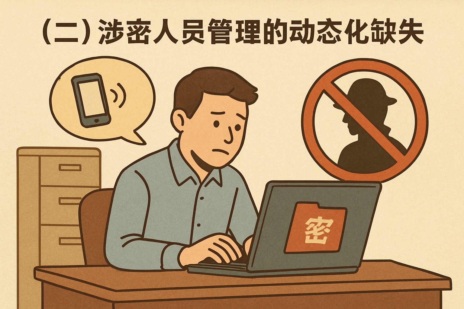 （二）涉密人员管理的动态化缺失