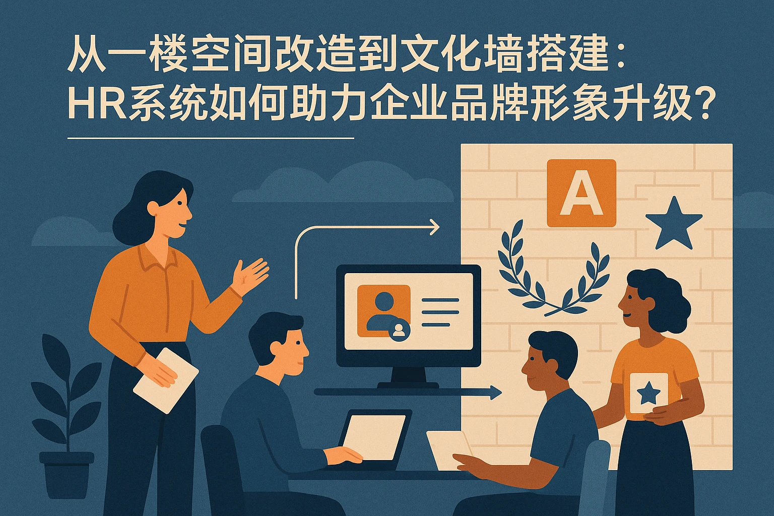 从一楼空间改造到文化墙搭建：HR系统如何助力企业品牌形象升级？