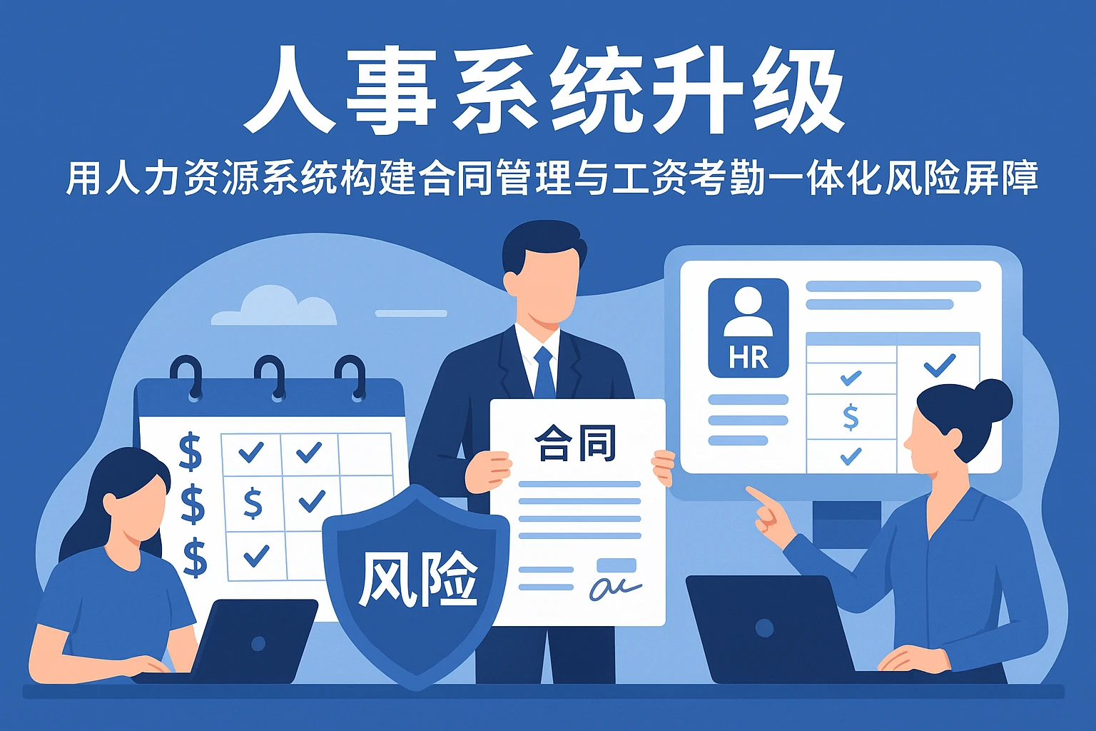 人事系统升级：用人力资源系统构建合同管理与工资考勤一体化风险屏障