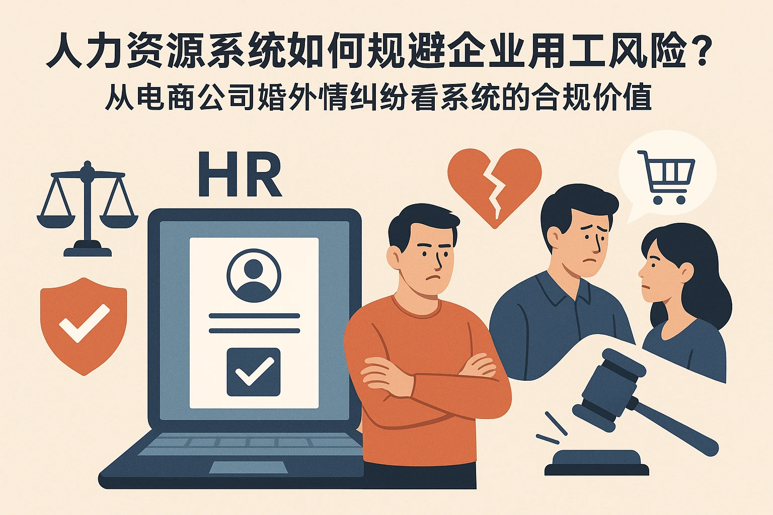 人力资源系统如何规避企业用工风险？从电商公司婚外情纠纷看系统的合规价值