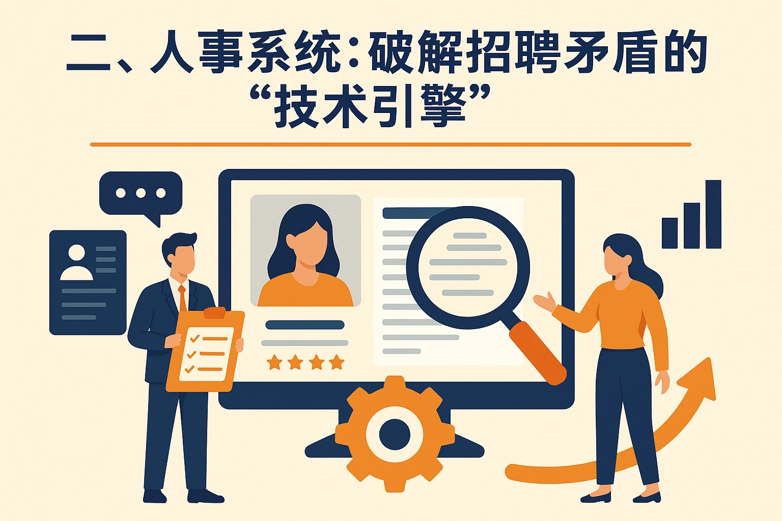 二、人事系统：破解招聘矛盾的“技术引擎”