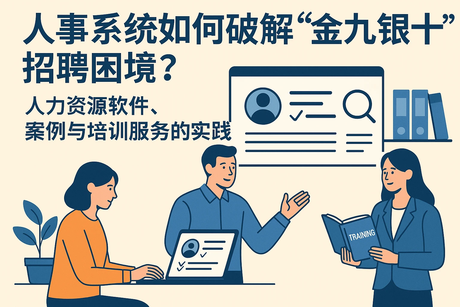 人事系统如何破解“金九银十”招聘困境？人力资源软件、案例与培训服务的实践