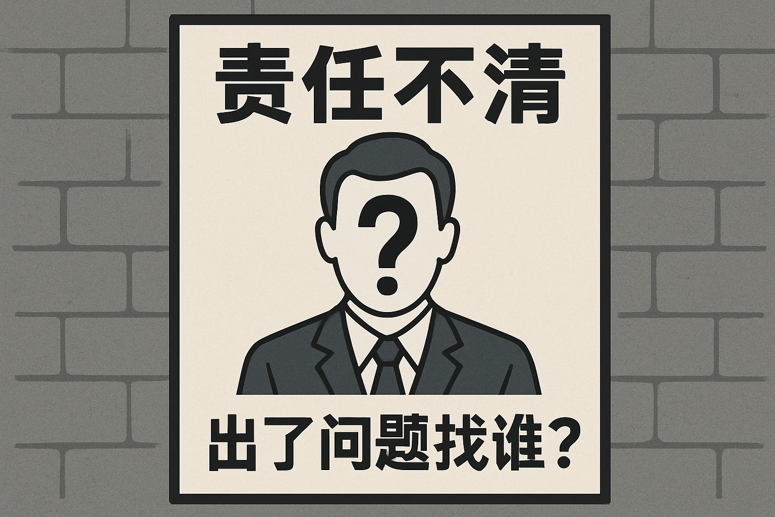 2. 责任不清：“出了问题找谁？”成了谜