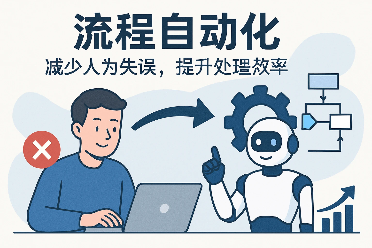 2. 流程自动化：减少人为失误，提升处理效率