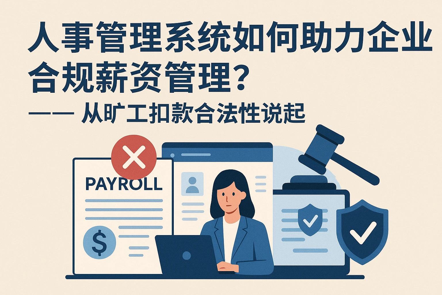 人事管理系统如何助力企业合规薪资管理？——从旷工扣款合法性说起