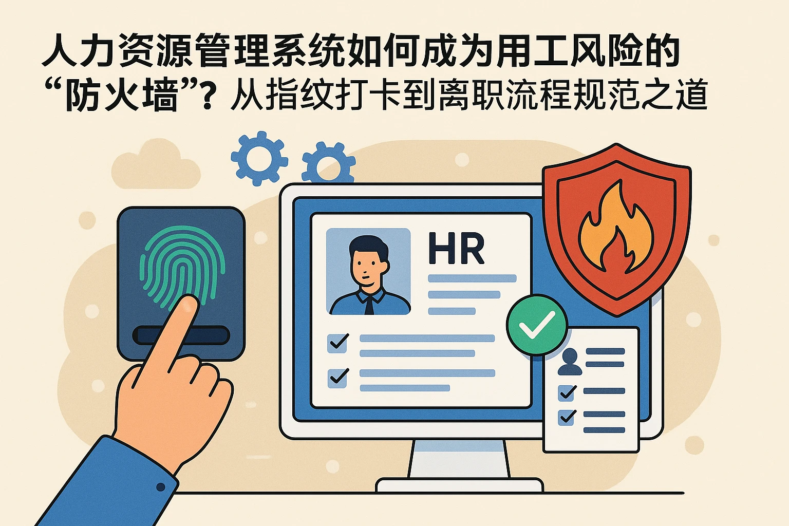 人力资源管理系统如何成为用工风险的“防火墙”？从指纹打卡到离职流程的规范之道