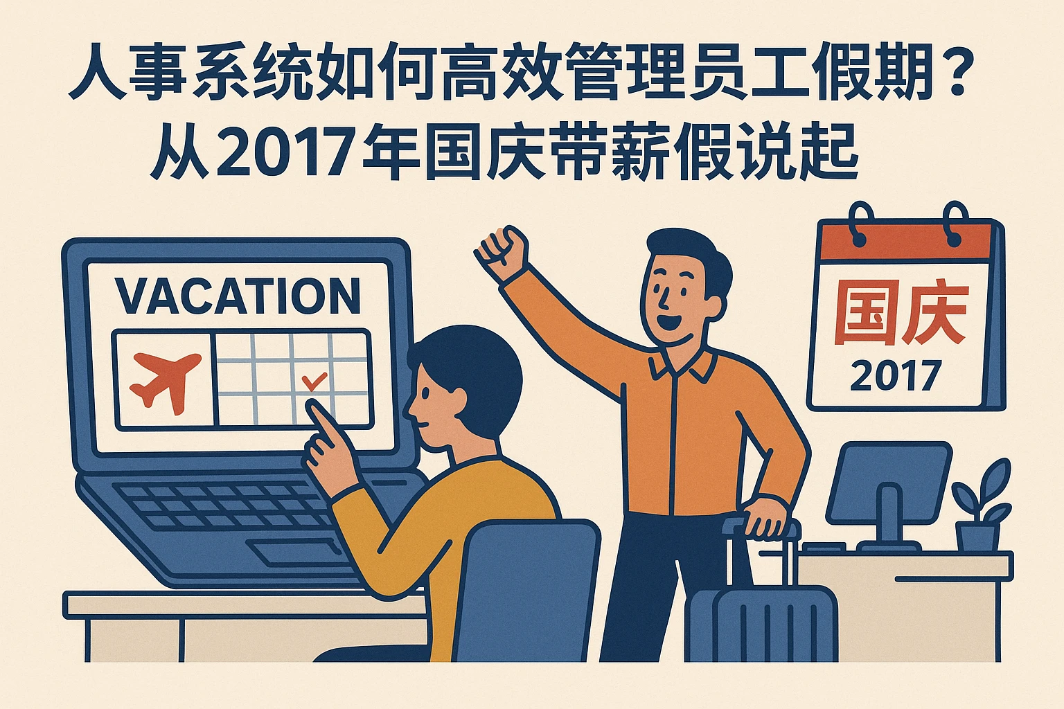 人事系统如何高效管理员工假期？从2017年国庆带薪假说起