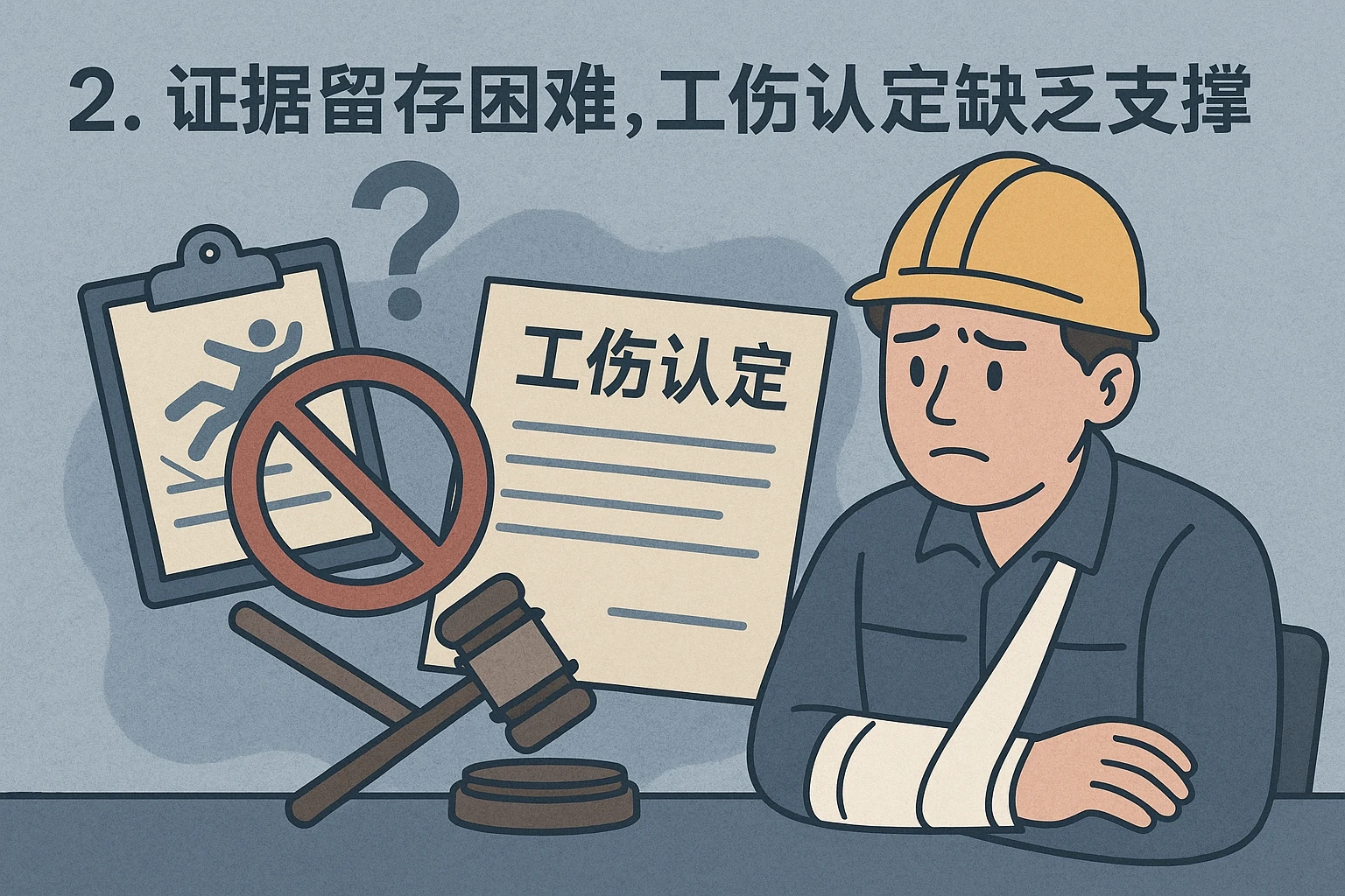 2. 证据留存困难，工伤认定缺乏支撑