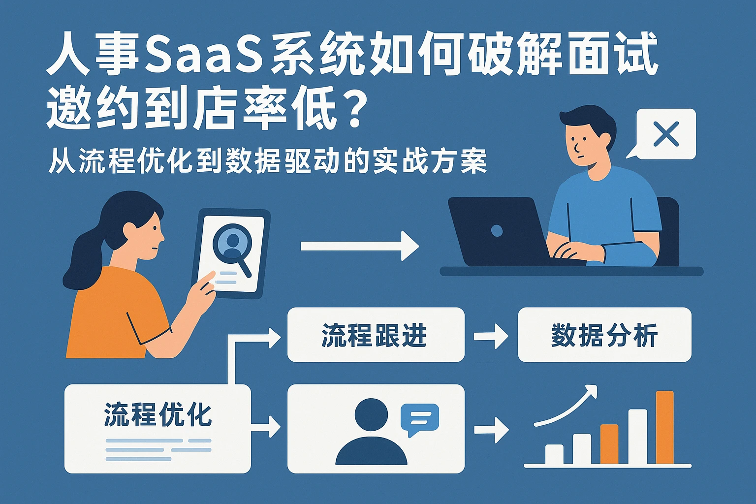 人事SaaS系统如何破解面试邀约到店率低？从流程优化到数据驱动的实战方案