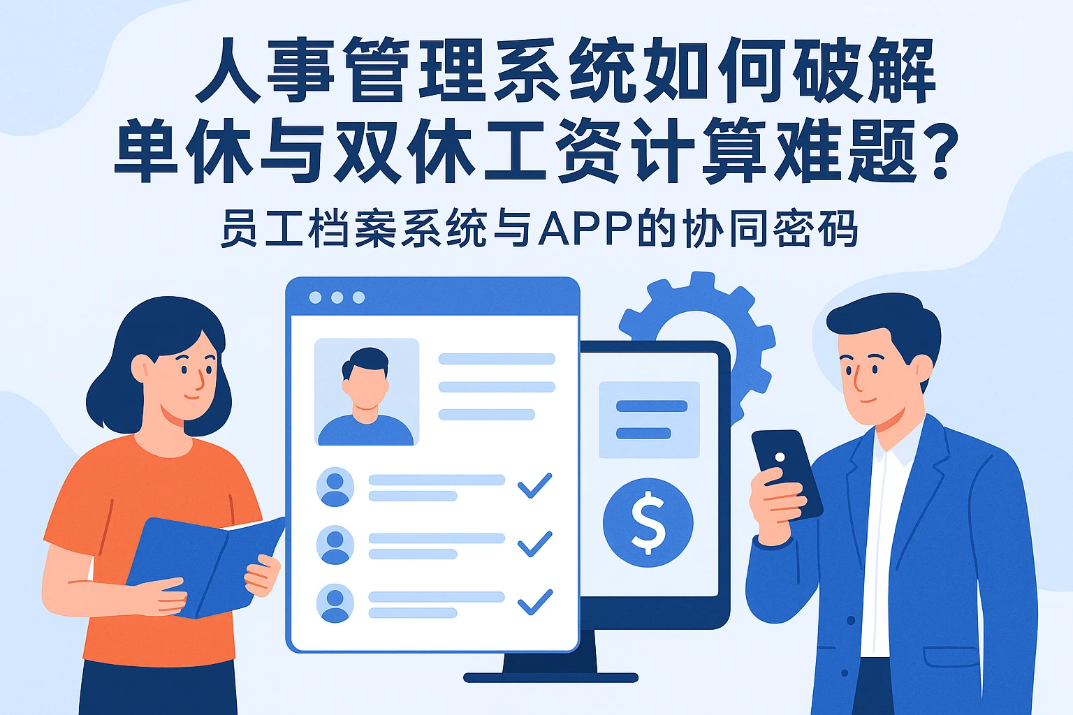 人事管理系统如何破解单休与双休工资计算难题？员工档案系统与APP的协同密码