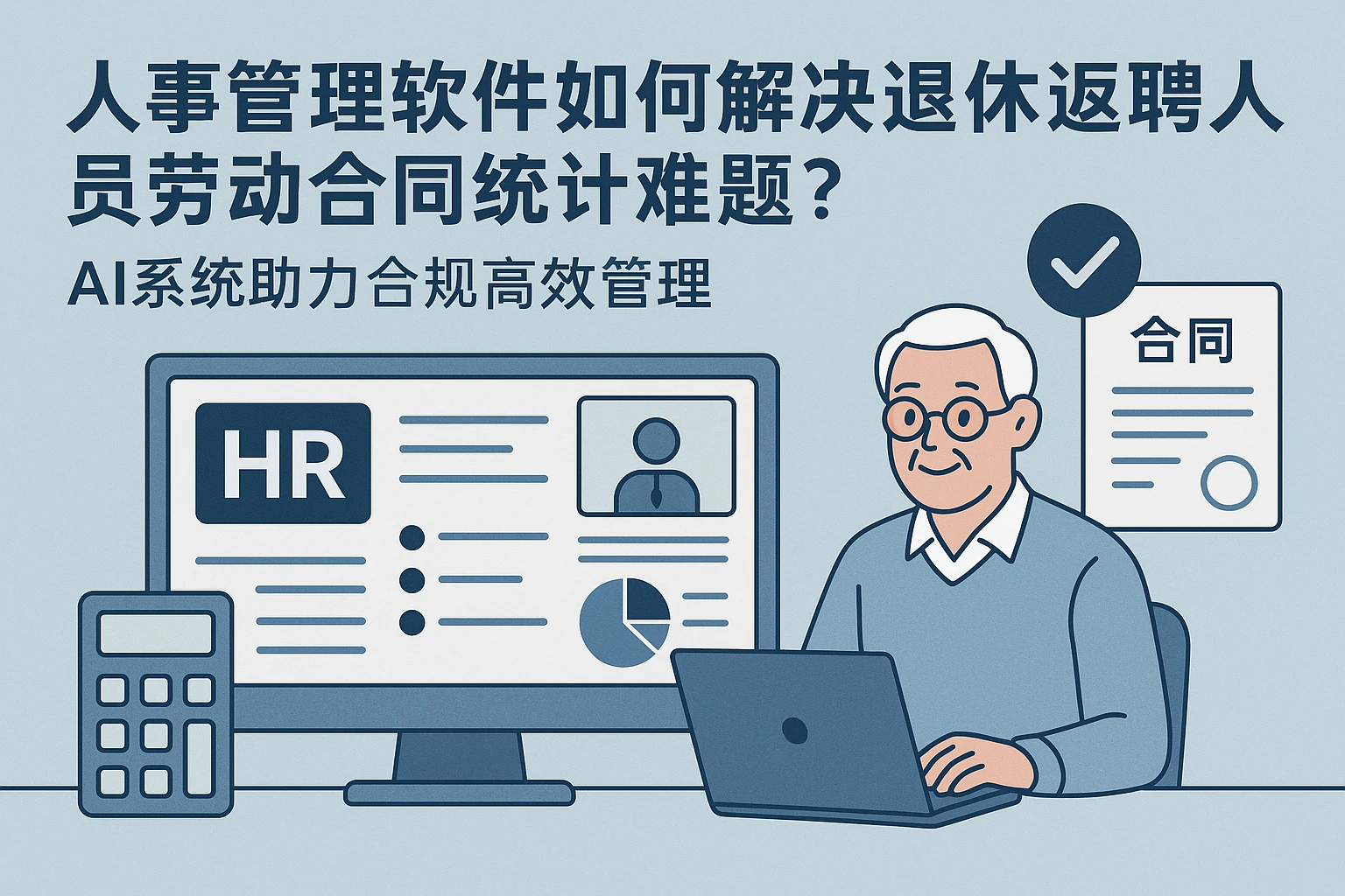 人事管理软件如何解决退休返聘人员劳动合同统计难题？AI系统助力合规高效管理