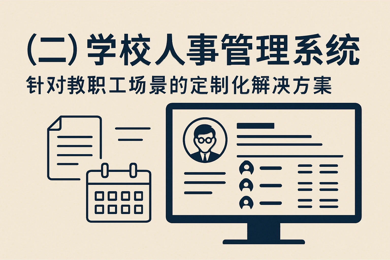 （二）学校人事管理系统：针对教职工场景的定制化解决方案