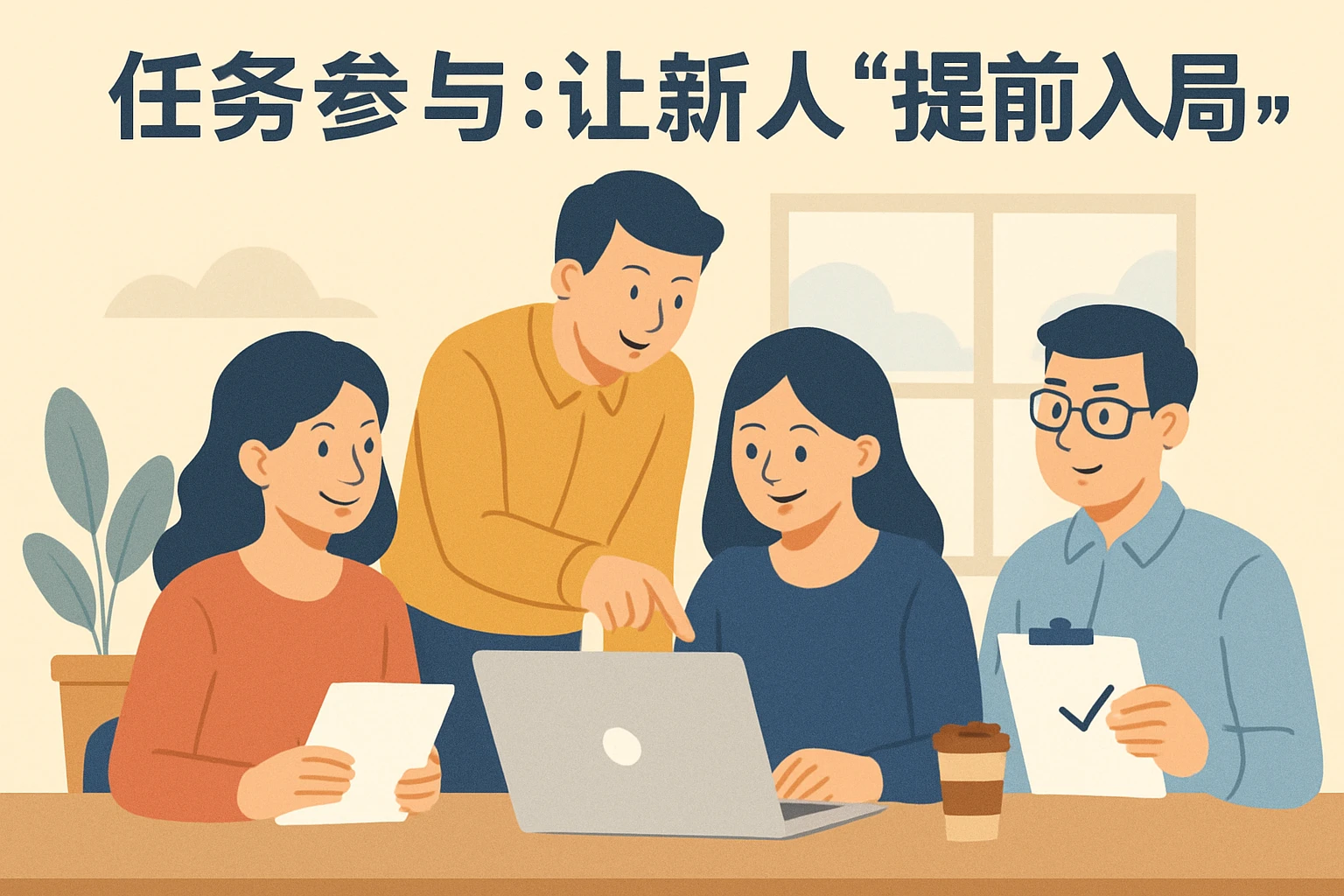 2. 任务参与：让新人“提前入局”