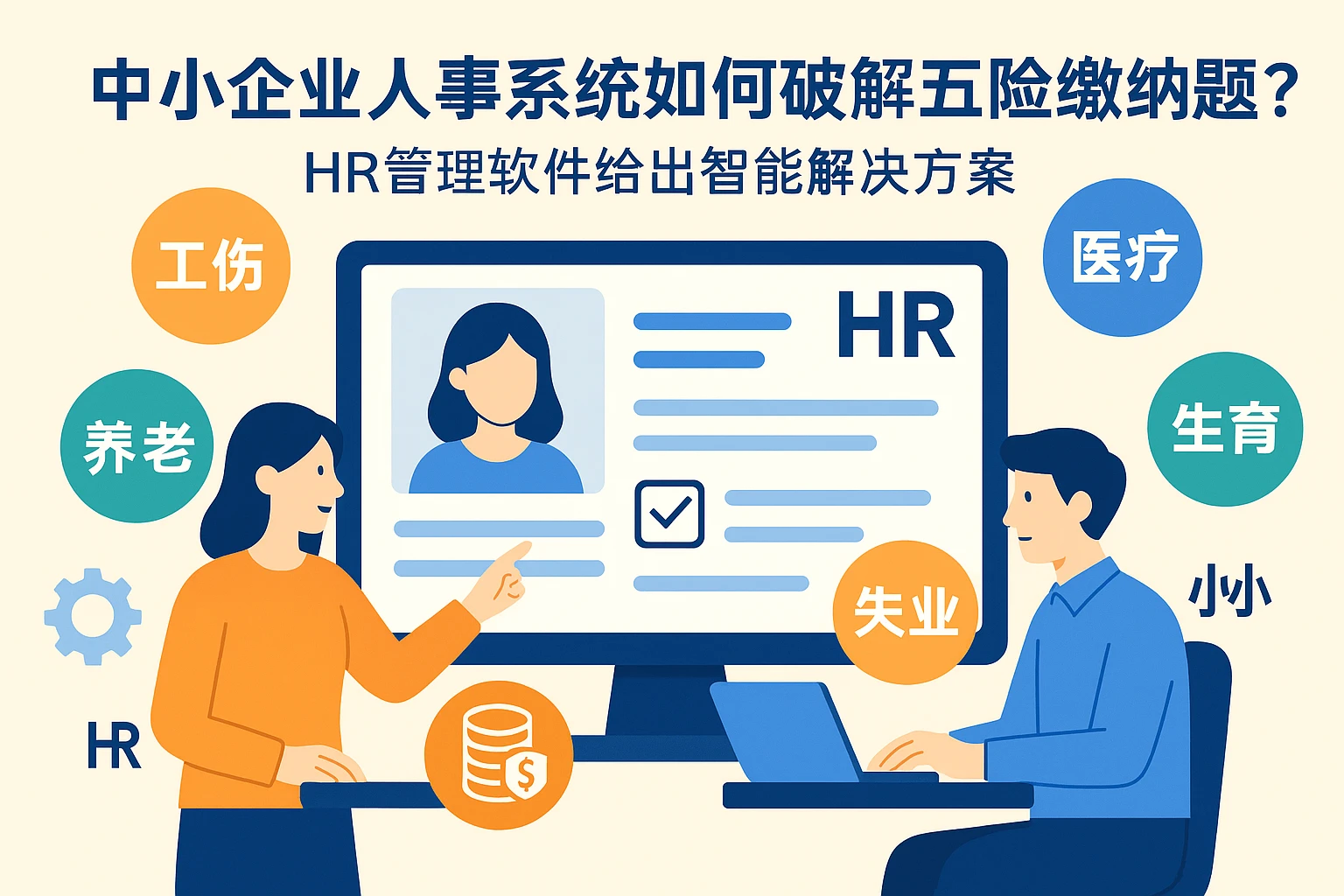 中小企业人事系统如何破解五险缴纳难题？HR管理软件给出智能解决方案