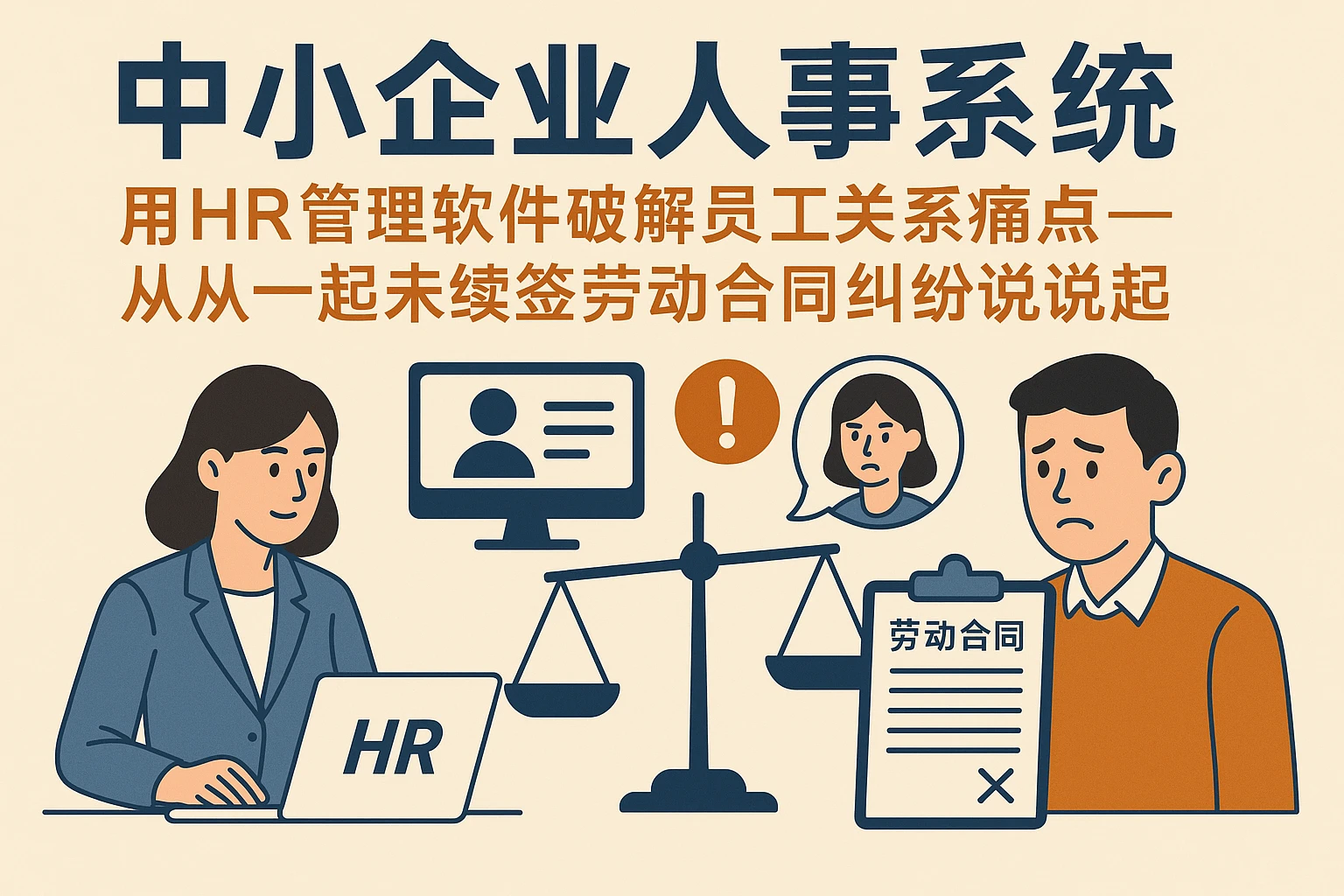 中小企业人事系统：用HR管理软件破解员工关系痛点——从一起未续签劳动合同纠纷说起