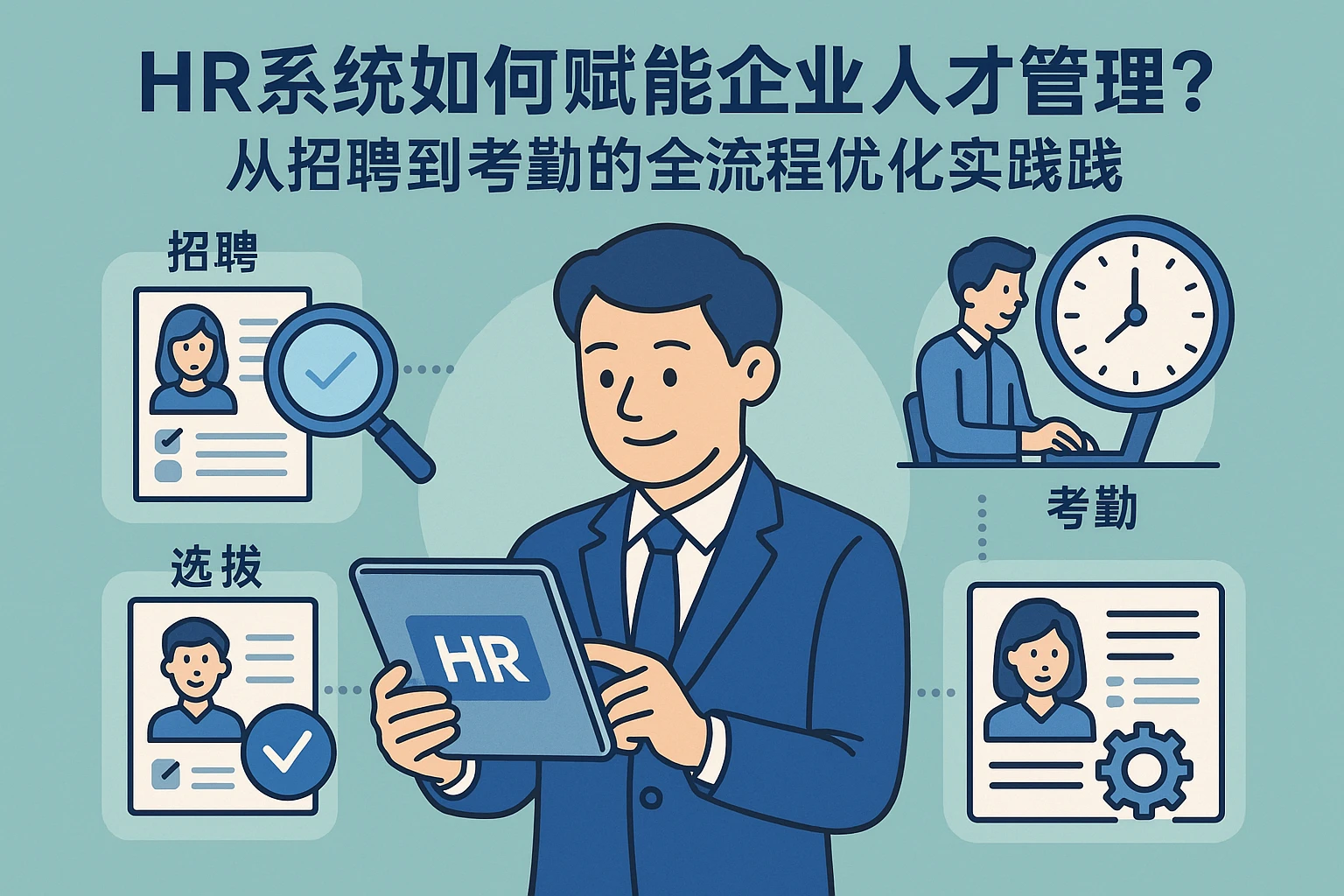 HR系统如何赋能企业人才管理？从招聘到考勤的全流程优化实践