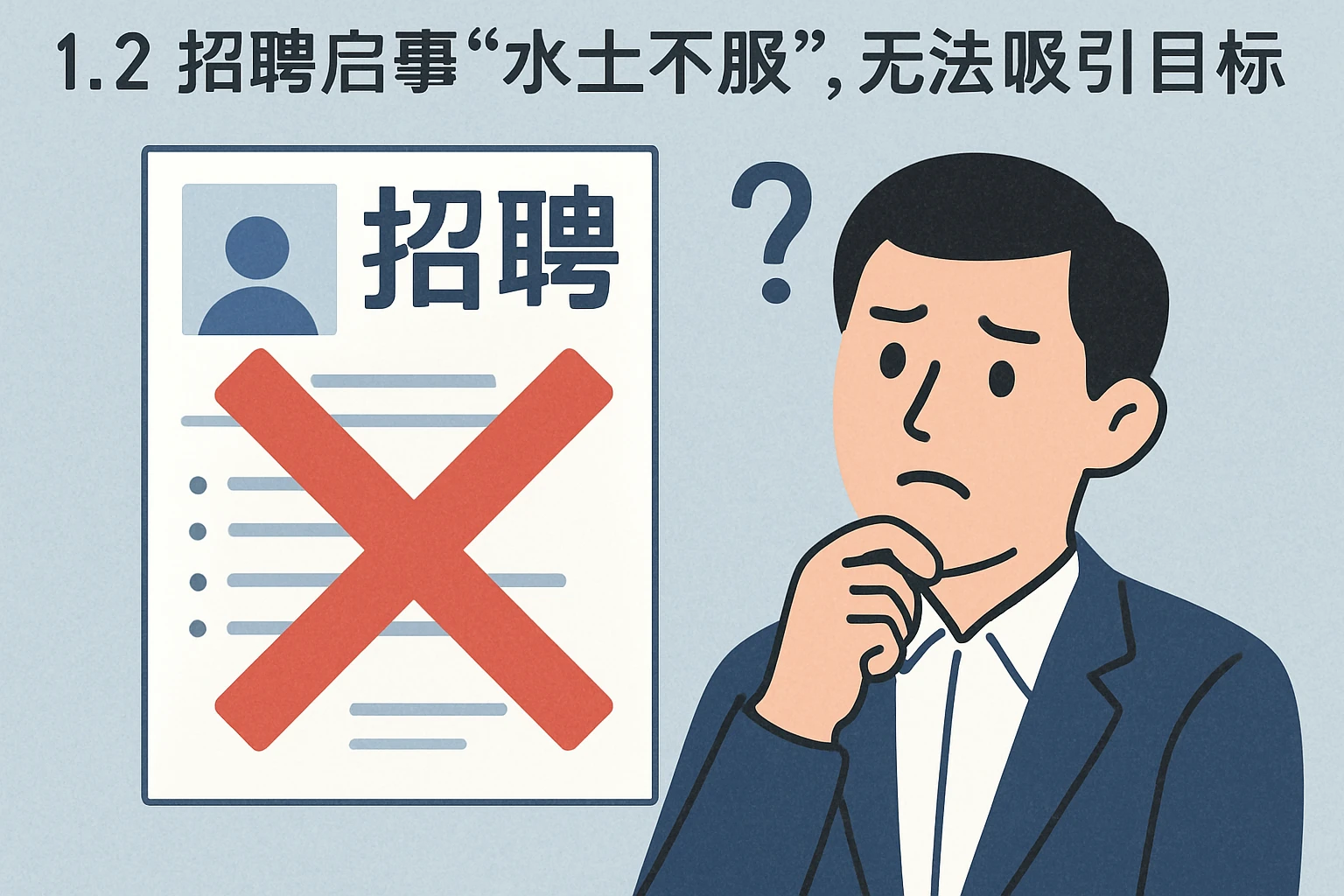 1.2 招聘启事“水土不服”，无法吸引目标人群