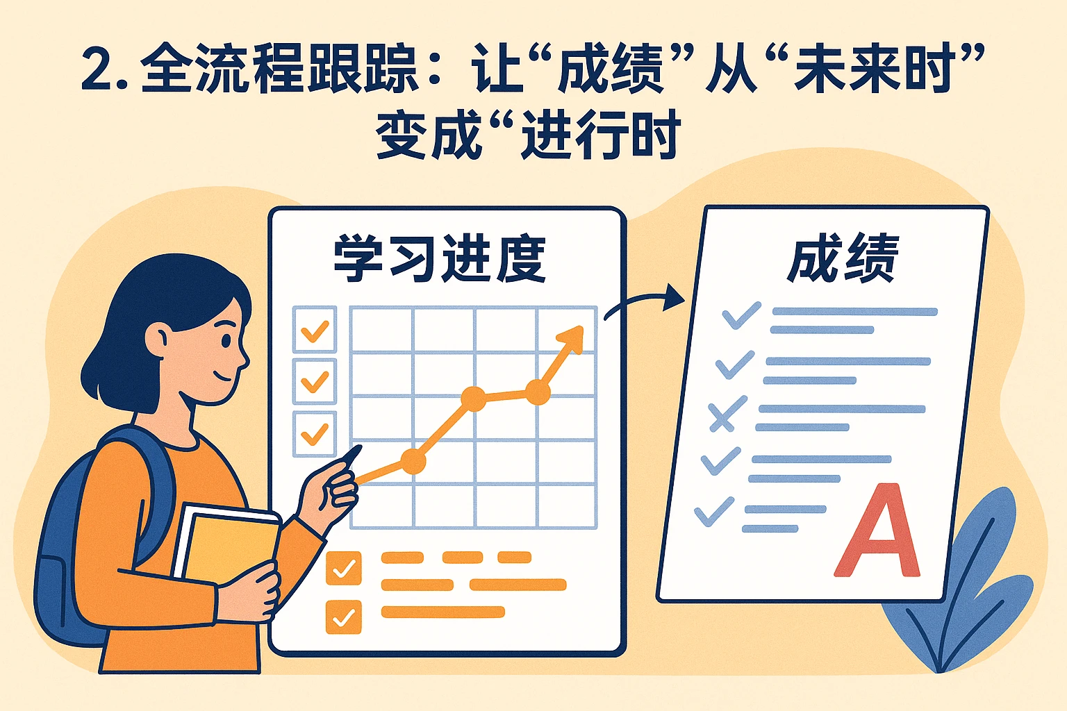 2. 全流程跟踪：让“成绩”从“未来时”变成“进行时”