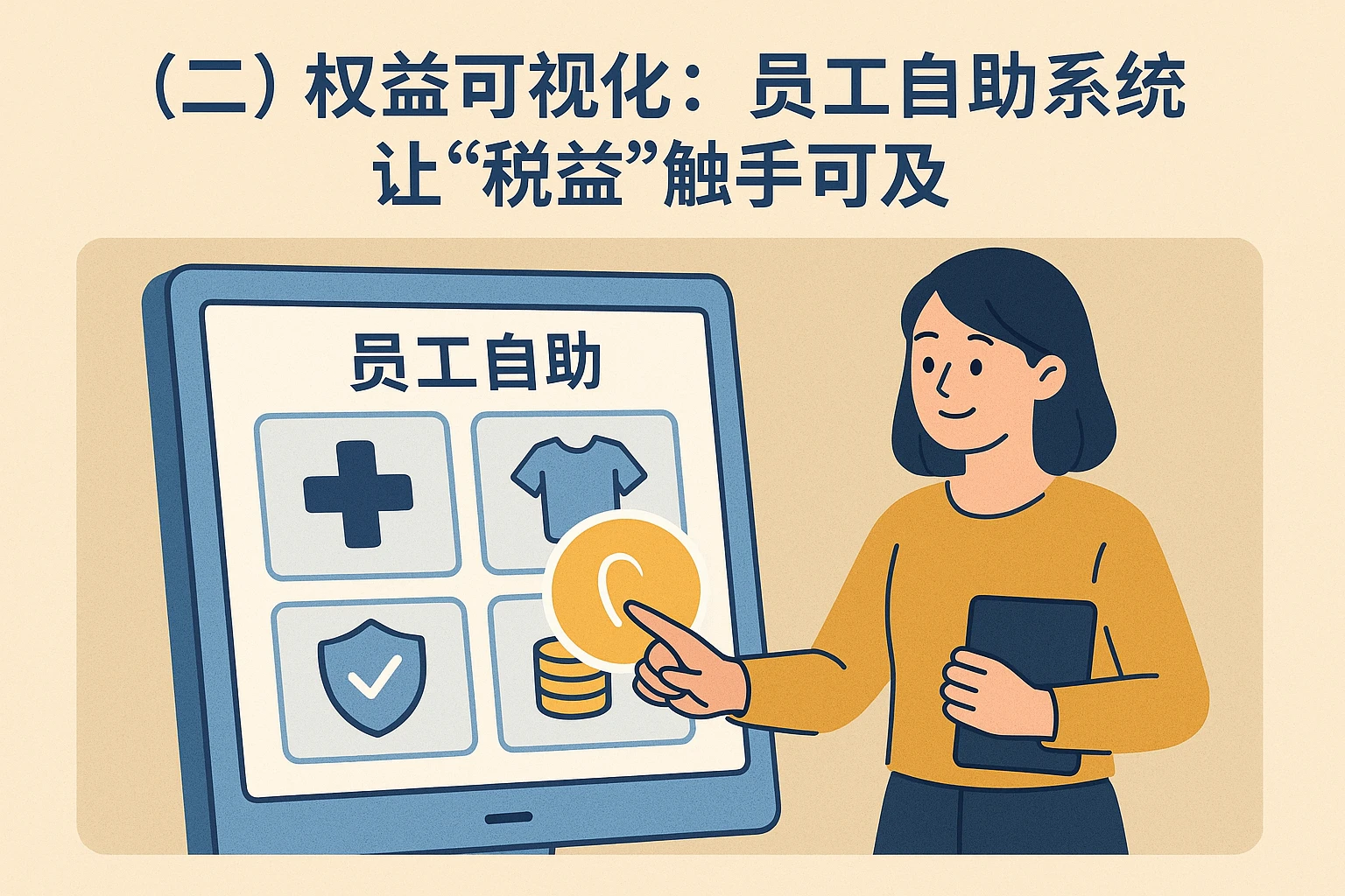 （二）权益可视化：员工自助系统让“权益”触手可及