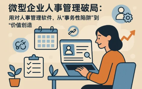 微型企业人事管理破局：用对人事管理软件，从“事务性陷阱”到“价值创造”