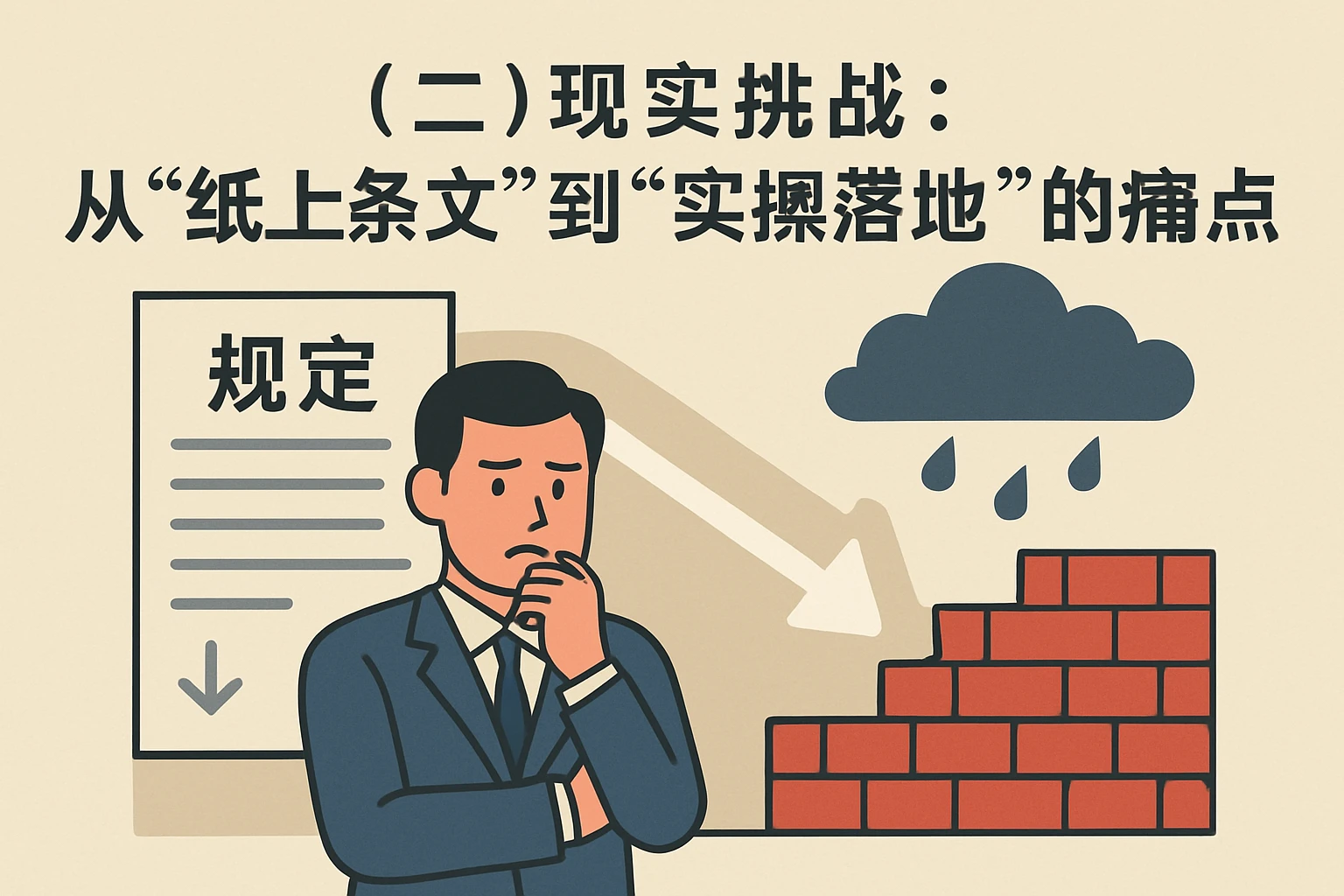 （二）现实挑战：从“纸上条文”到“实操落地”的痛点