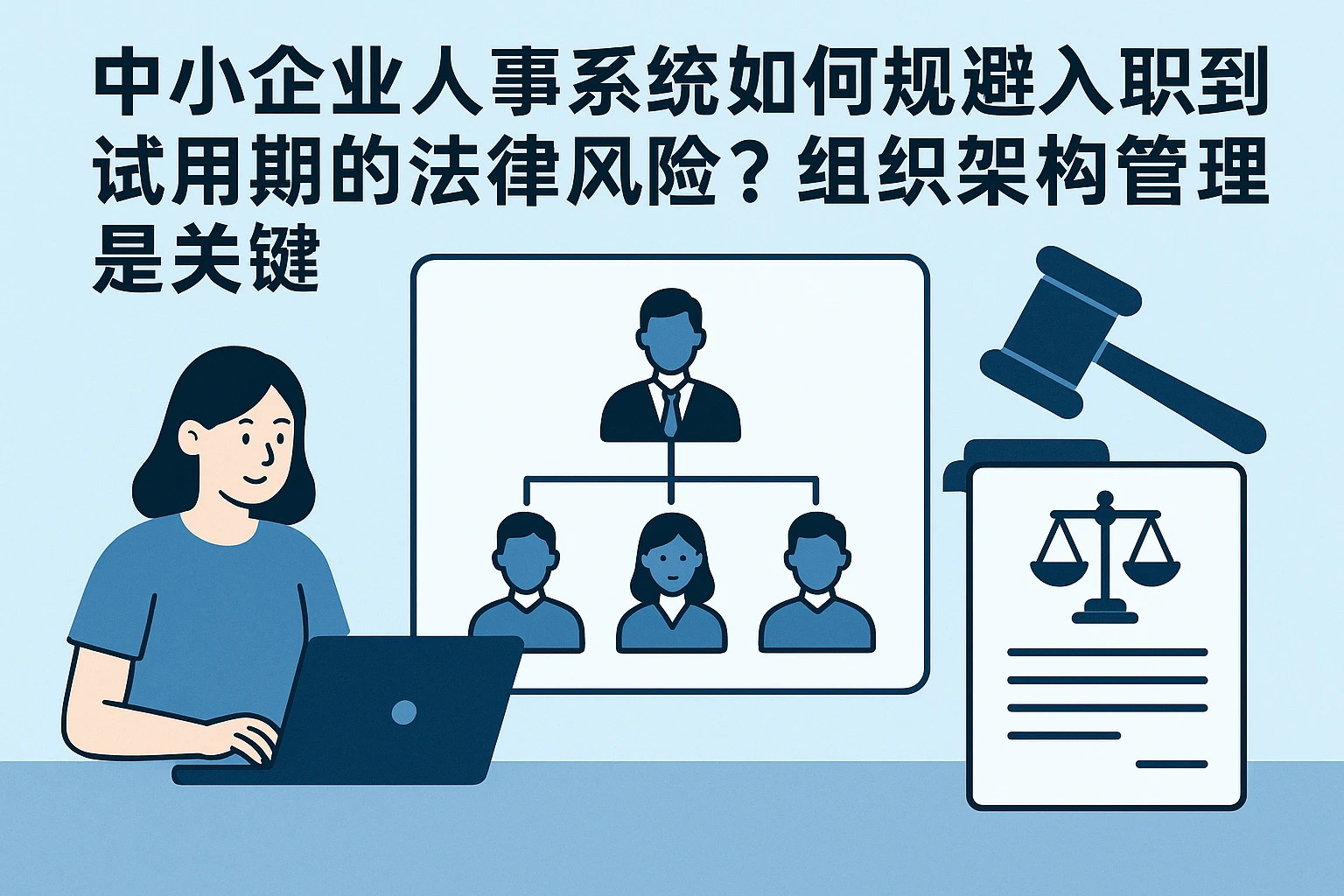 中小企业人事系统如何规避入职到试用期的法律风险？组织架构管理是关键