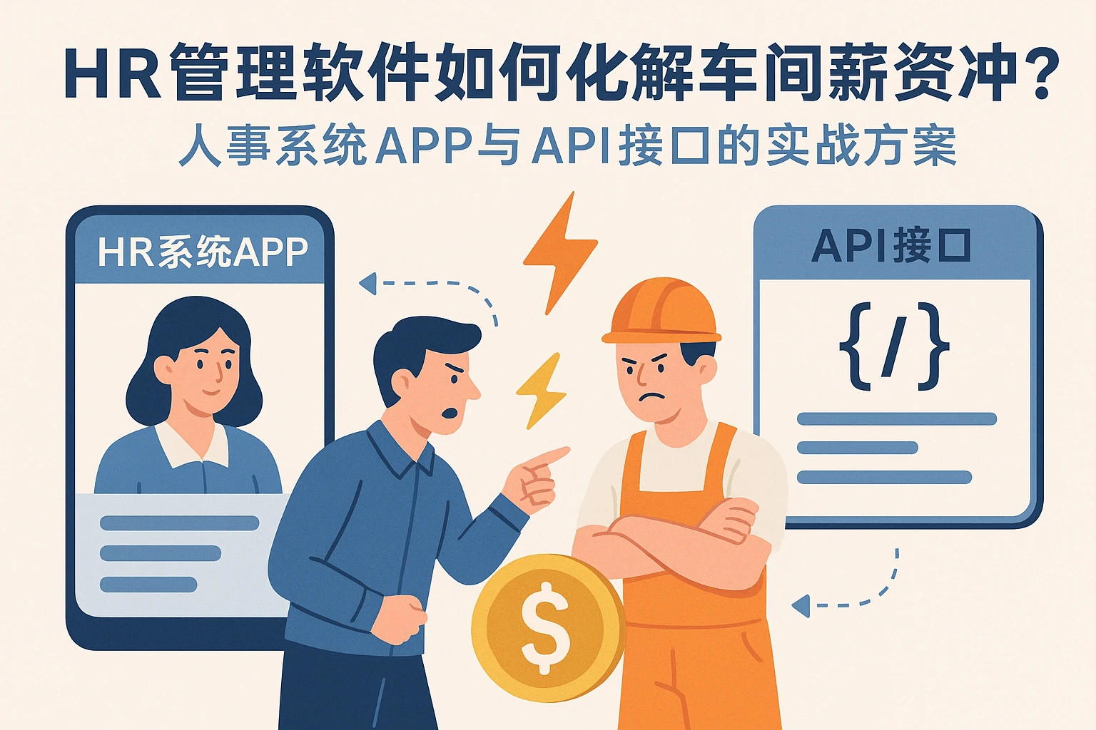 HR管理软件如何化解车间薪资冲突？人事系统APP与API接口的实战方案