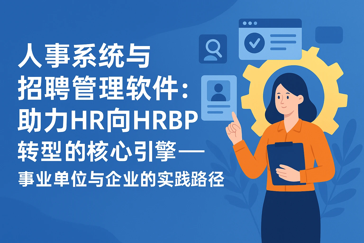 人事系统与招聘管理软件：助力HR向HRBP转型的核心引擎——事业单位与企业的实践路径