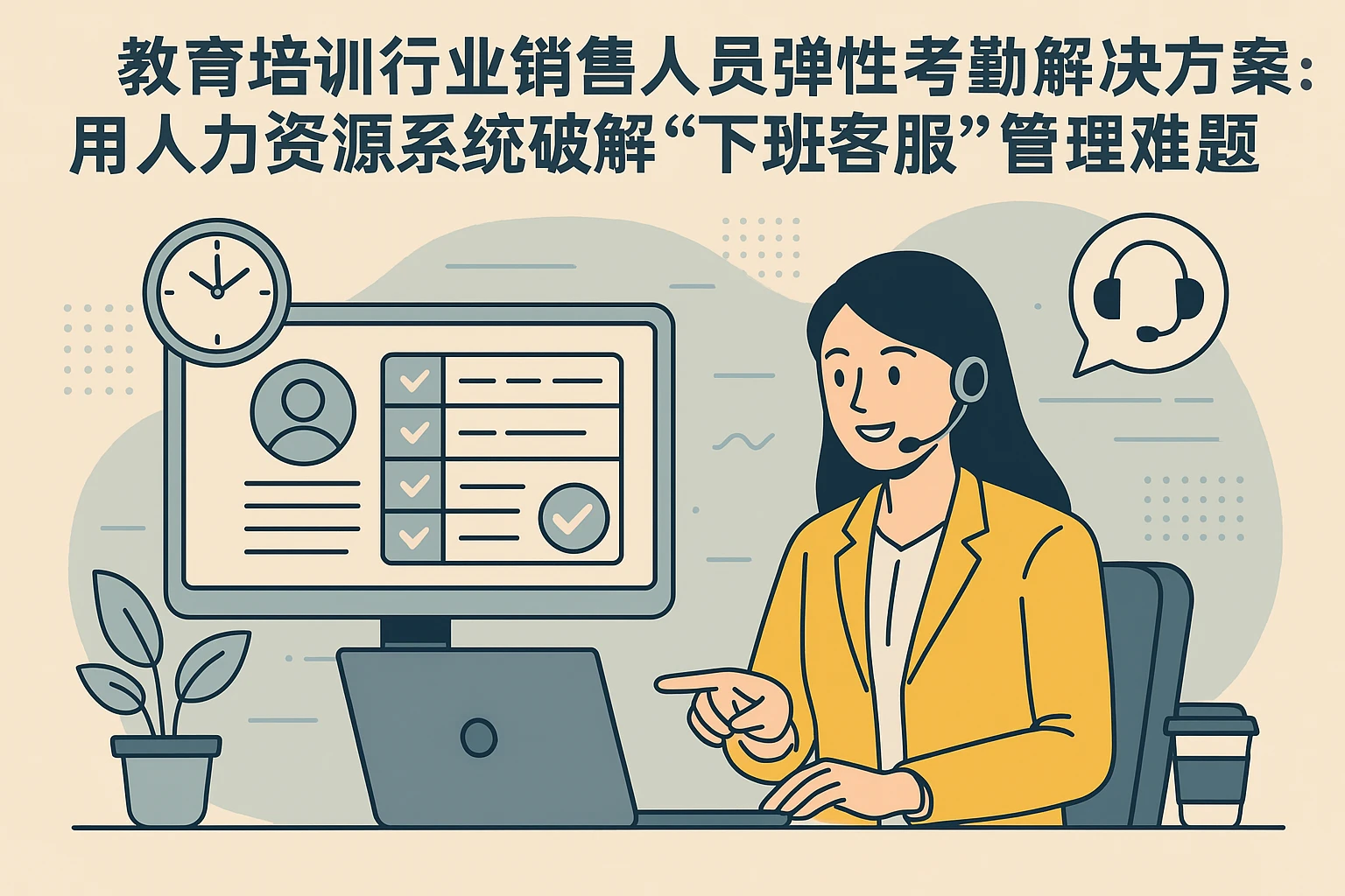 教育培训行业销售人员弹性考勤解决方案：用人力资源系统破解“下班客服”管理难题