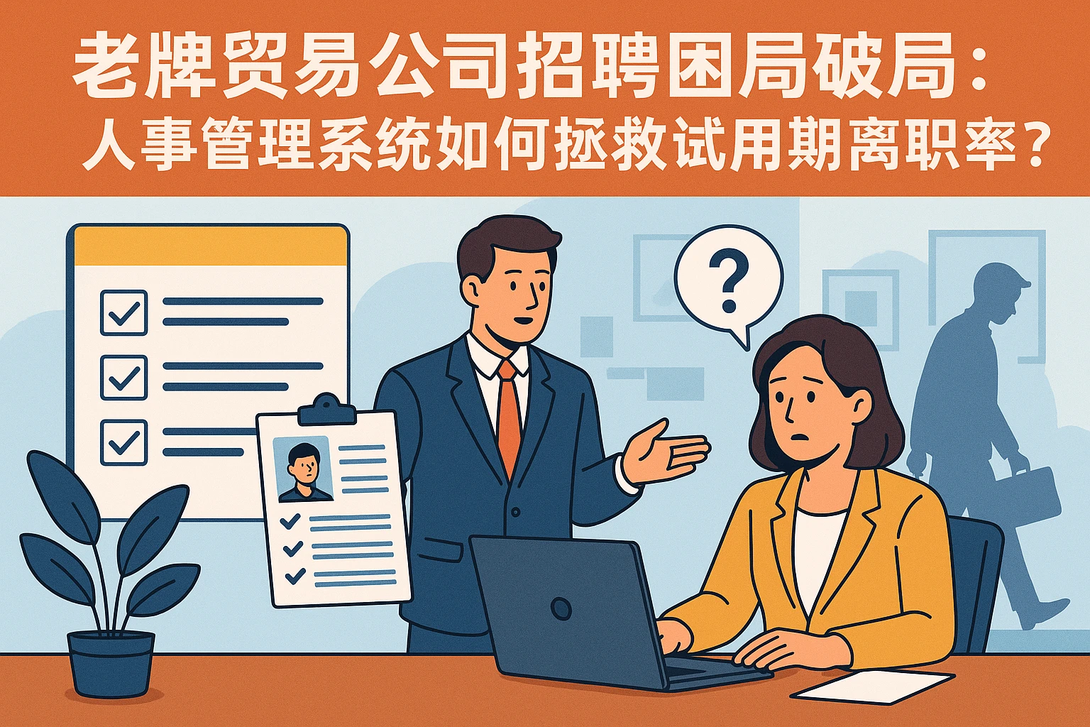 老牌贸易公司招聘困局破局：人事管理系统如何拯救试用期离职率？
