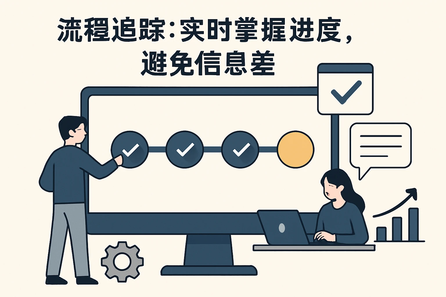 2. 流程追踪：实时掌握进度，避免信息差
