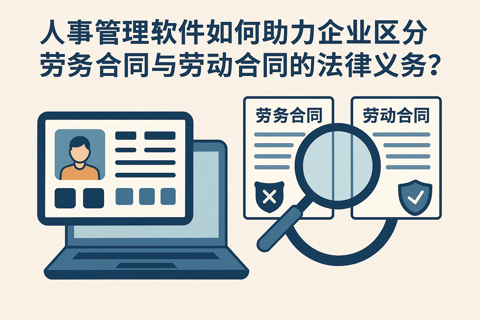 人事管理软件如何助力企业区分劳务合同与劳动合同的法律义务？
