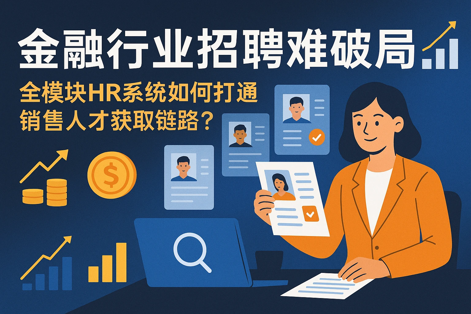 金融行业招聘难破局：全模块HR系统如何打通销售人才获取链路？