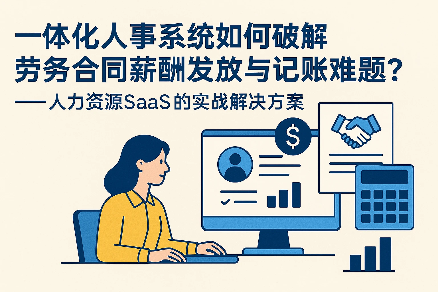 一体化人事系统如何破解劳务合同薪酬发放与记账难题？——人力资源SaaS的实战解决方案