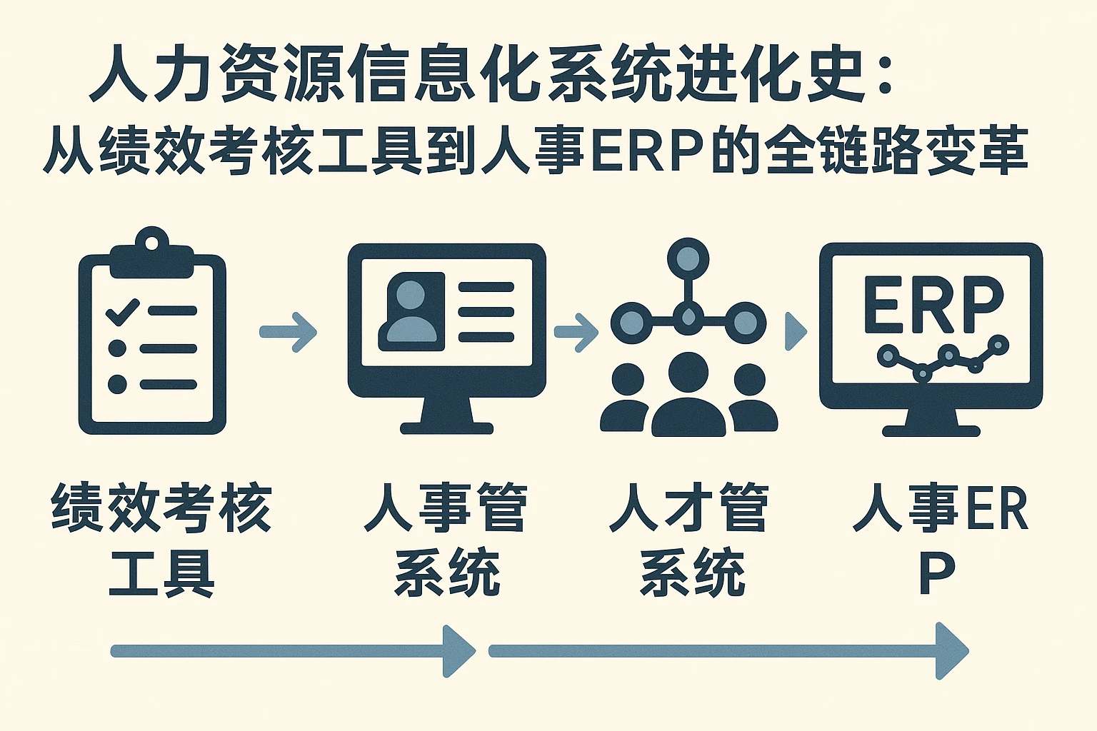 人力资源信息化系统进化史:从绩效考核工具到人事ERP的全链路变革