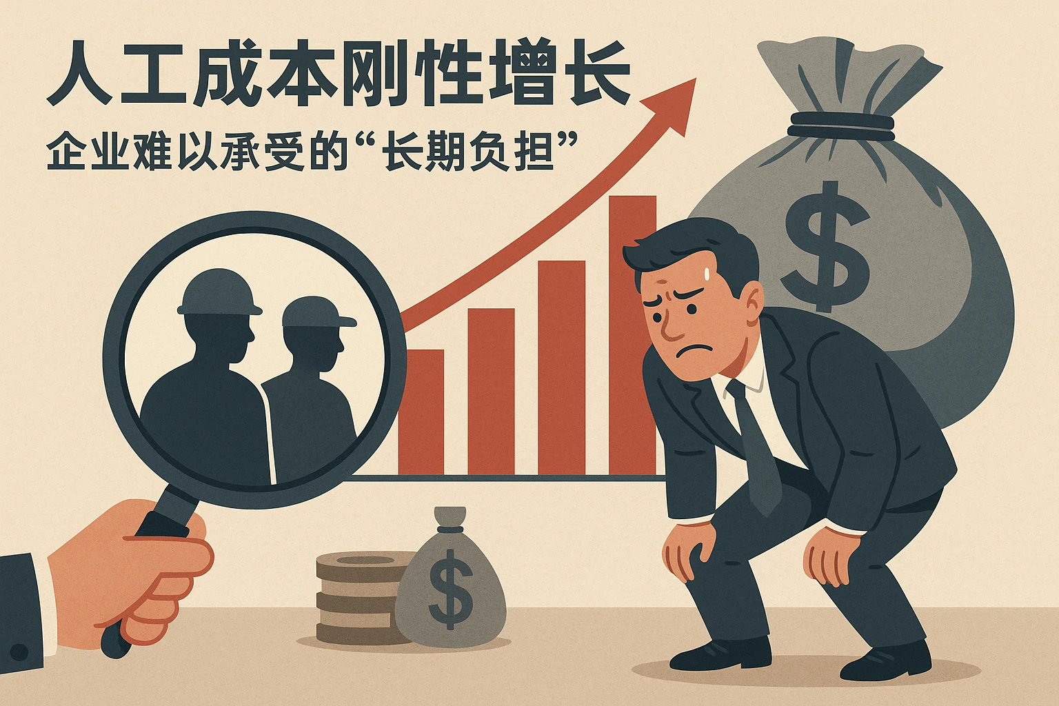 2. 人工成本刚性增长：企业难以承受的“长期负担”