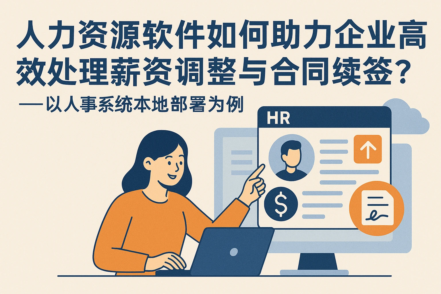 人力资源软件如何助力企业高效处理薪资调整与合同续签？——以人事系统本地部署为例