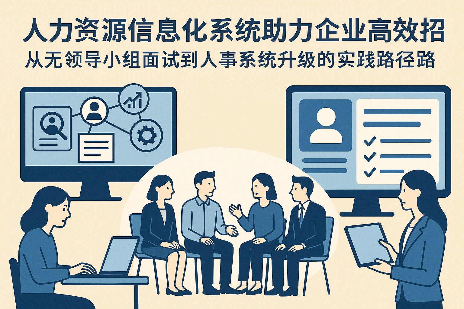 人力资源信息化系统助力企业高效招聘：从无领导小组面试到人事系统升级的实践路径