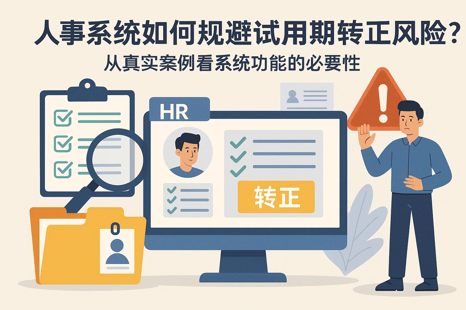 人事系统如何规避试用期转正风险？从真实案例看系统功能的必要性