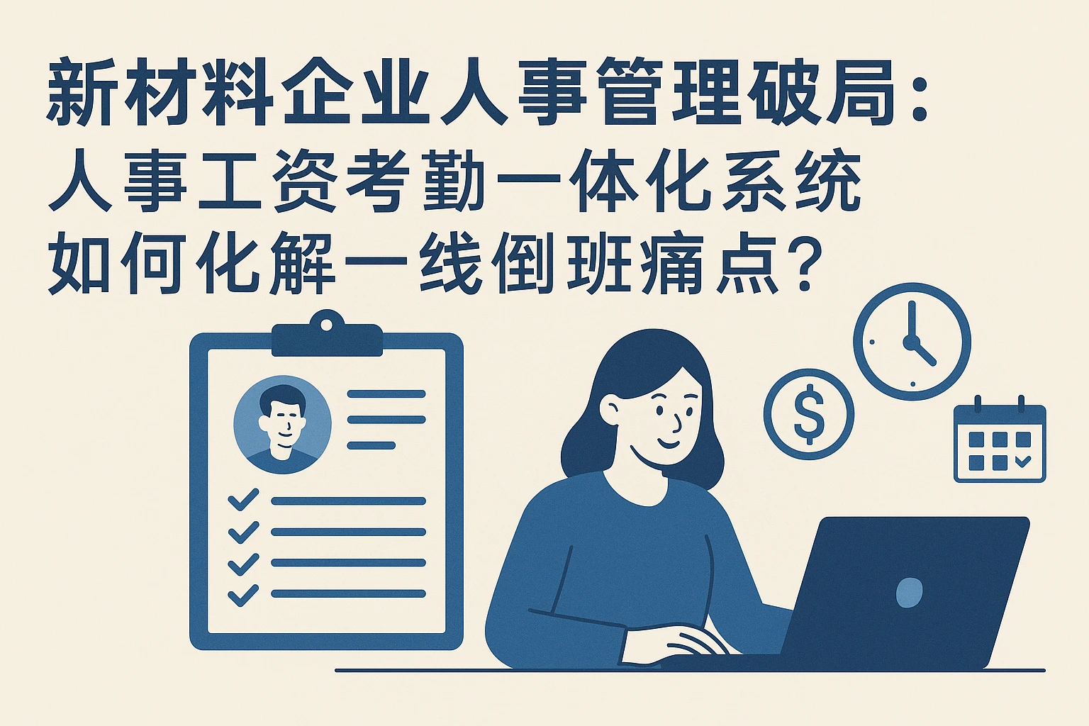 新材料企业人事管理破局：人事工资考勤一体化系统如何化解一线倒班痛点？