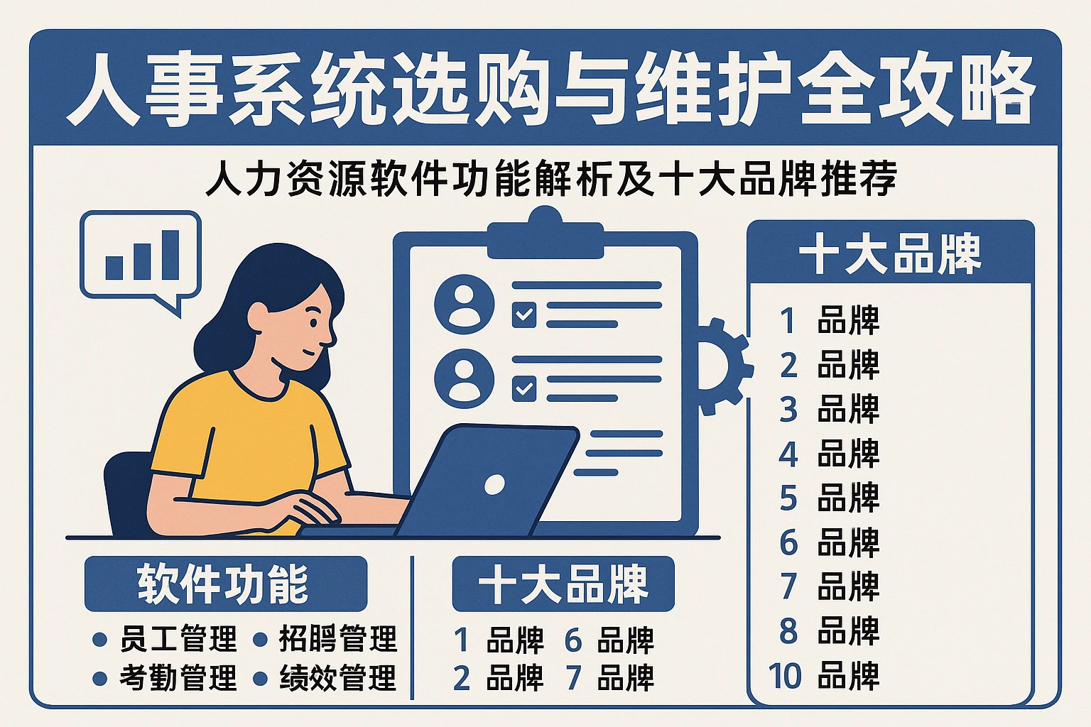 人事系统选购与维护全攻略：人力资源软件功能解析及十大品牌推荐