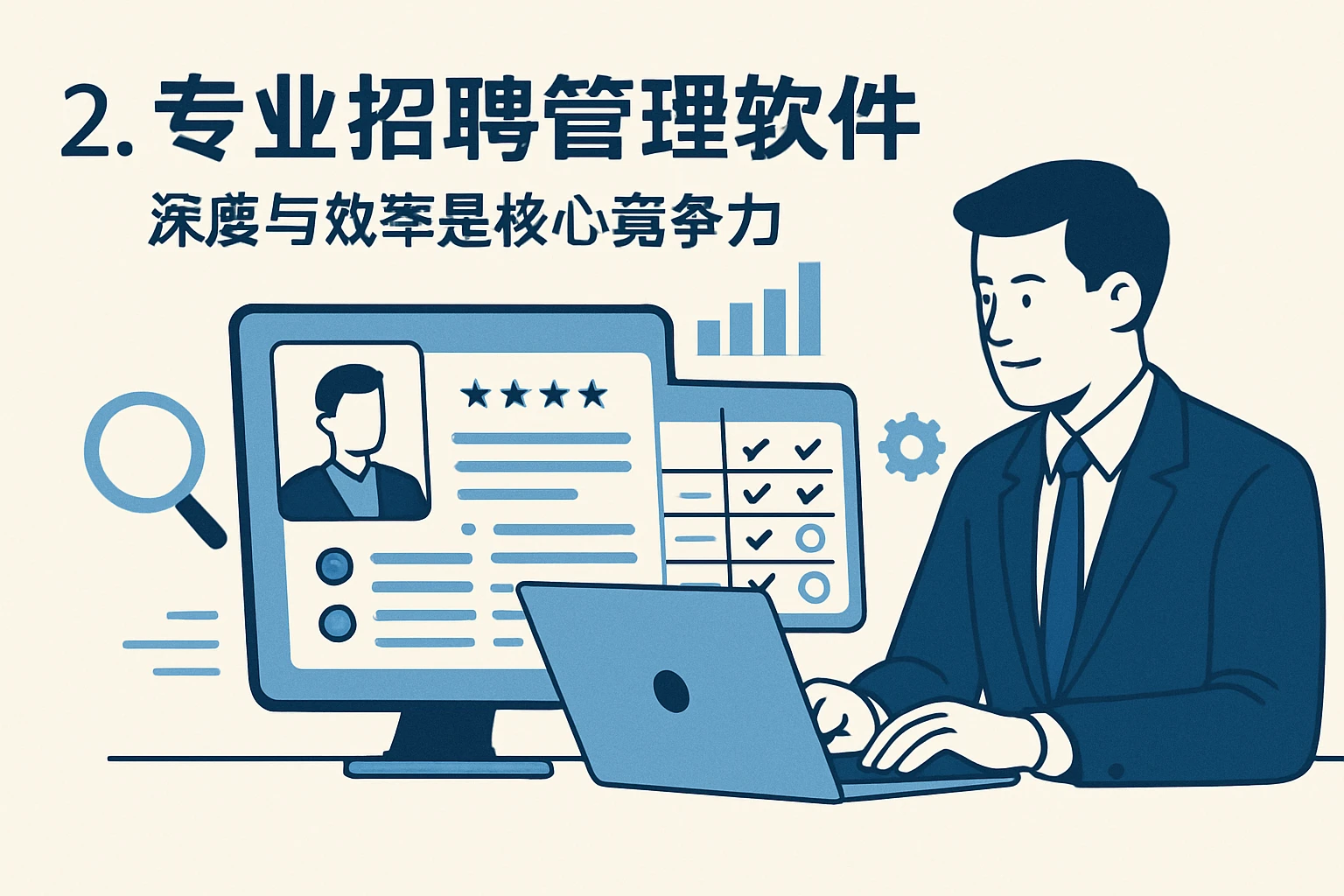 2. 专业招聘管理软件：深度与效率是核心竞争力