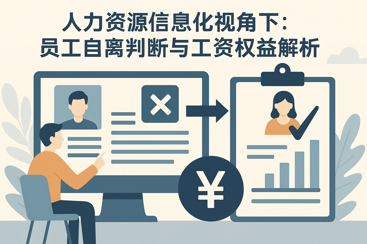 人力资源信息化系统视角下：员工自离判断与工资权益解析