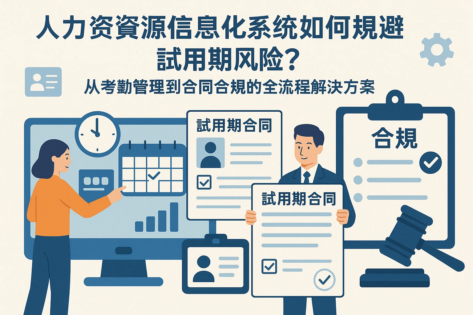 人力资源信息化系统如何规避试用期风险？从考勤管理到合同合规的全流程解决方案