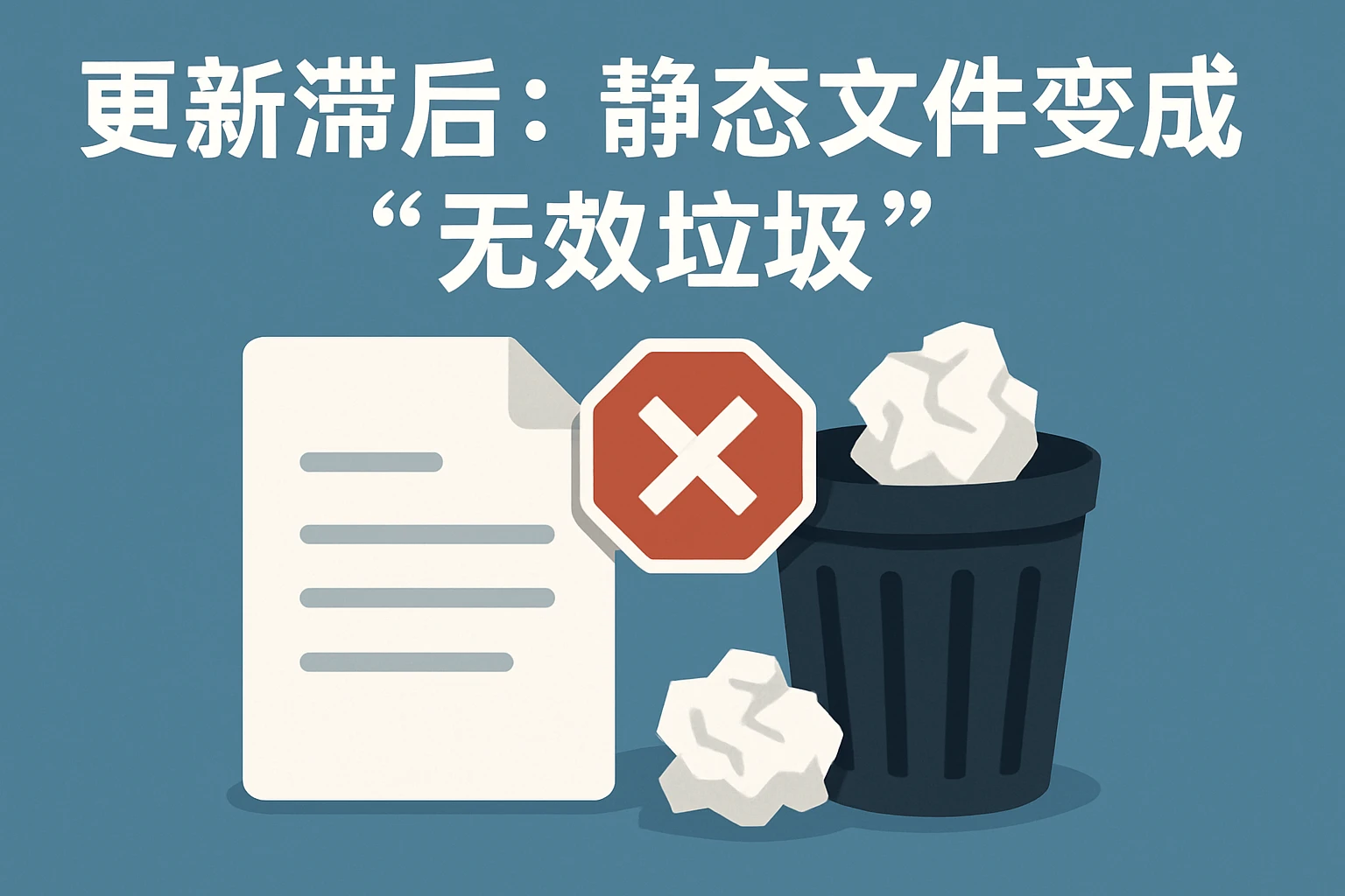 2. 更新滞后：静态文件变成“无效垃圾”