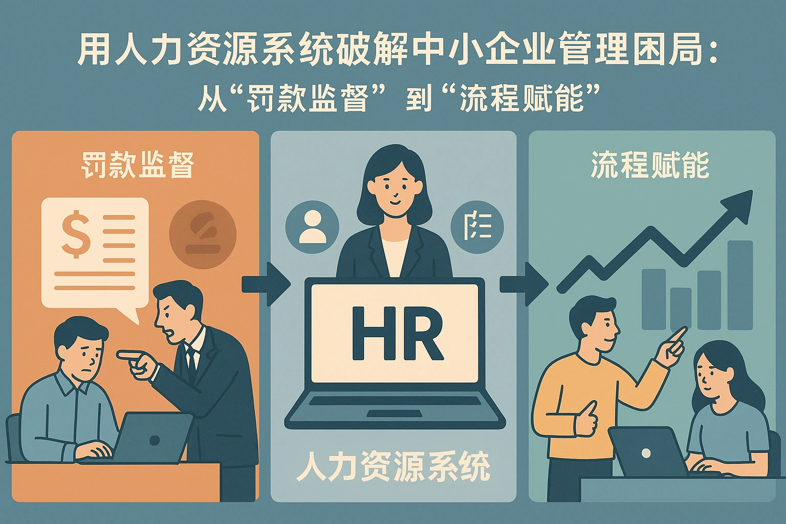 用人力资源系统破解中小企业管理困局:从“罚款监督”到“流程赋能”