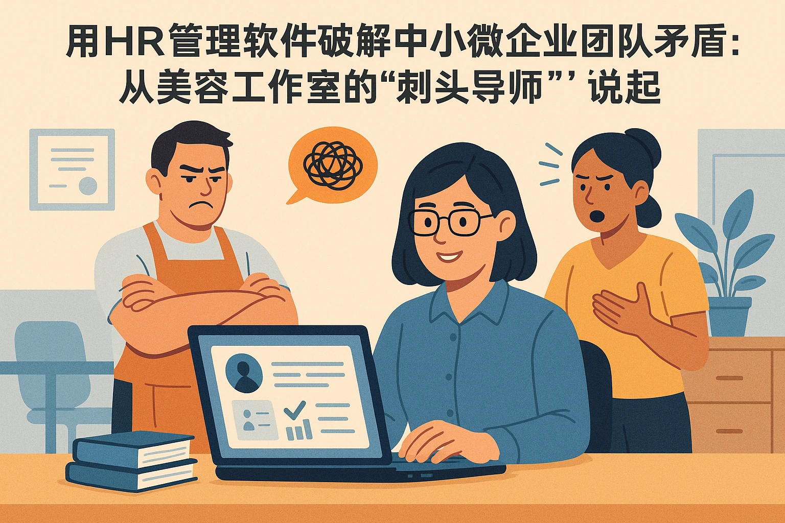 用HR管理软件破解中小微企业团队矛盾：从美容工作室的“刺头导师”说起